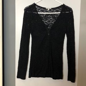 Black lace top